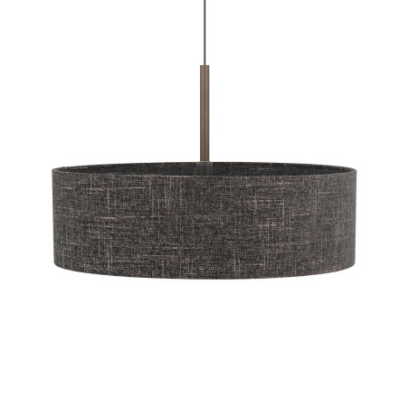 Lampa wisząca z abażurem Amarela 65cm czarny melanż / czekoladowy Nowodvorski