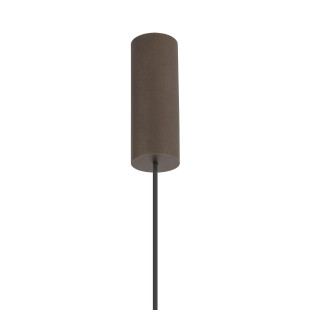 Lampa wisząca z abażurem Amarela 65cm czarny melanż / czekoladowy Nowodvorski