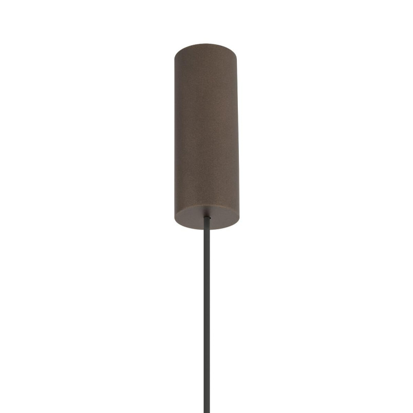 Lampa wisząca z abażurem Amarela 65cm czarny melanż / czekoladowy Nowodvorski