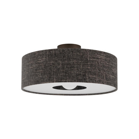 Plafon z abażurem Amarela 50cm czarny melanż / czekoladowy Nowodvorski