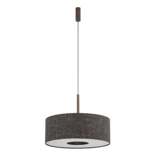 Lampa wisząca z abażurem Amarela 50cm czarny melanż / czekoladowy Nowodvorski
