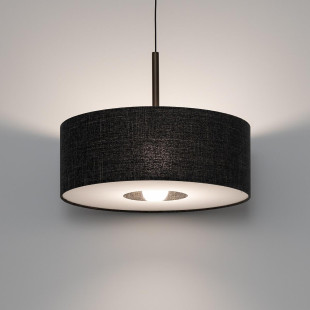 Lampa wisząca z abażurem Amarela 50cm czarny melanż / czekoladowy Nowodvorski