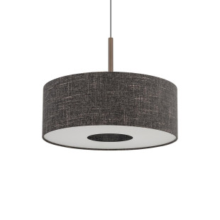 Lampa wisząca z abażurem Amarela 50cm czarny melanż / czekoladowy Nowodvorski