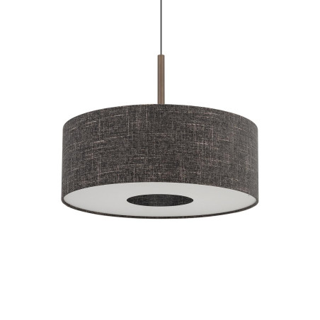Lampa wisząca z abażurem Amarela 50cm czarny melanż / czekoladowy Nowodvorski