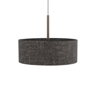 Lampa wisząca z abażurem Amarela 50cm czarny melanż / czekoladowy Nowodvorski