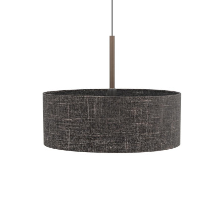 Lampa wisząca z abażurem Amarela 50cm czarny melanż / czekoladowy Nowodvorski
