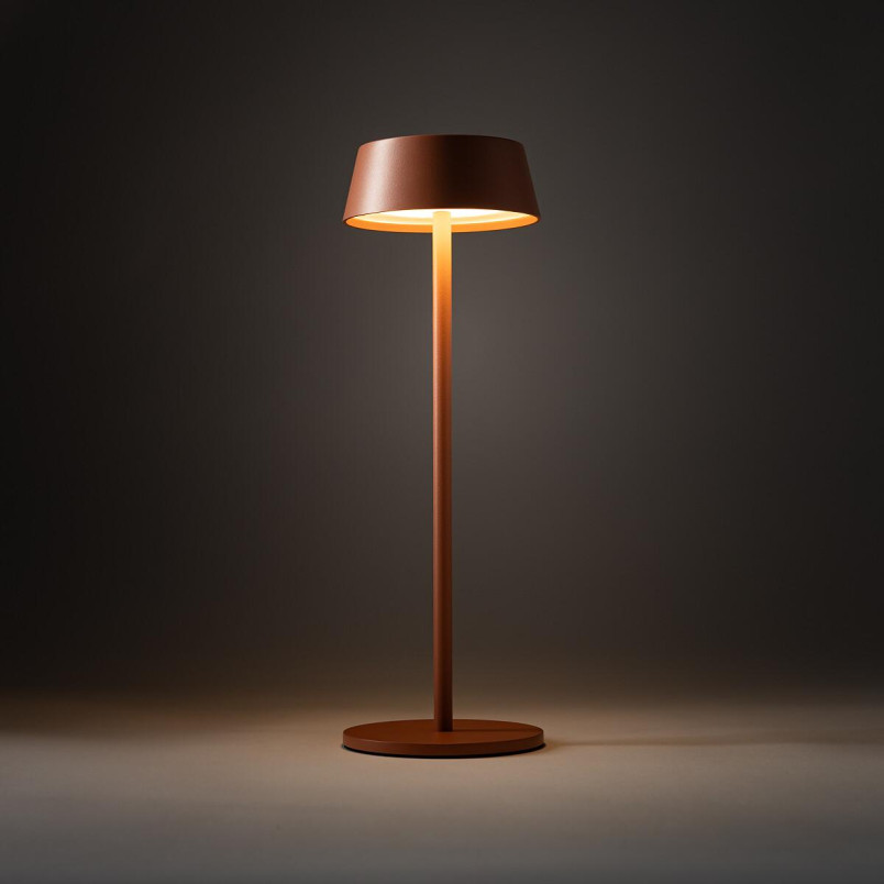 Lampa bezprzewodowa zewnętrzna na stół Amy LED 3000K IP54 ceglana Nowodvorski