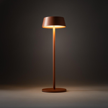 Lampa bezprzewodowa zewnętrzna na stół Amy LED 3000K IP54 ceglana Nowodvorski