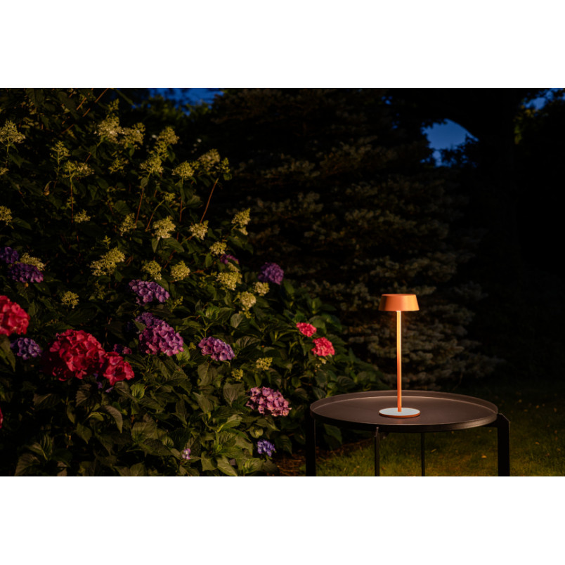 Lampa bezprzewodowa zewnętrzna na stół Amy LED 3000K IP54 ceglana Nowodvorski