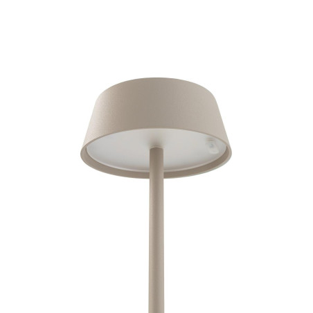 Lampa bezprzewodowa zewnętrzna na stół Amy LED 3000K IP54 piaskowa Nowodvorski