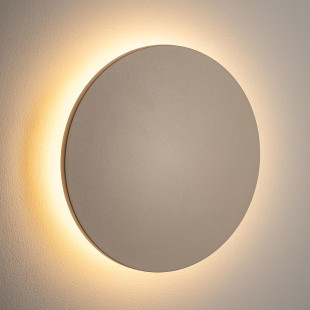 Kinkiet zewnętrzny okrągły Aria IP54 LED 24cm piaskowy Nowodvorski