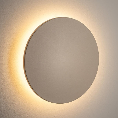 Kinkiet zewnętrzny okrągły Aria IP54 LED 24cm piaskowy Nowodvorski