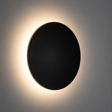 Kinkiet zewnętrzny okrągły Aria IP54 LED 18cm czarny Nowodvorski