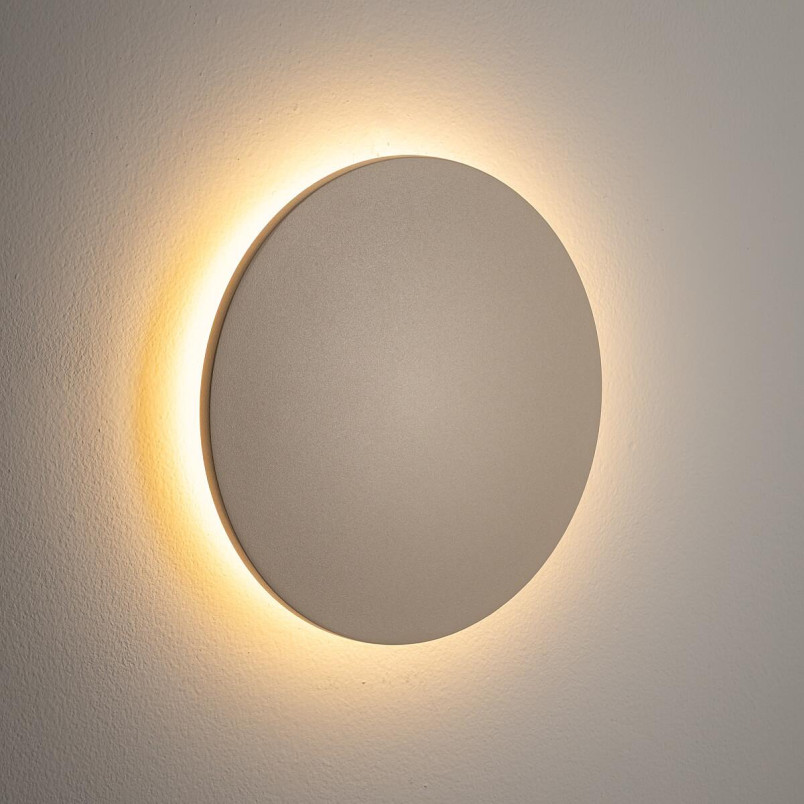 Kinkiet zewnętrzny okrągły Aria IP54 LED 18cm piaskowy Nowodvorski