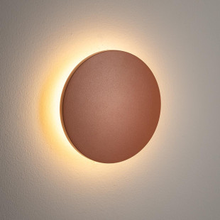 Kinkiet zewnętrzny okrągły Aria IP54 LED 13,5cm ceglany Nowodvorski
