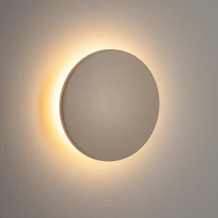 Kinkiet zewnętrzny okrągły Aria IP54 LED 13,5cm piaskowy Nowodvorski