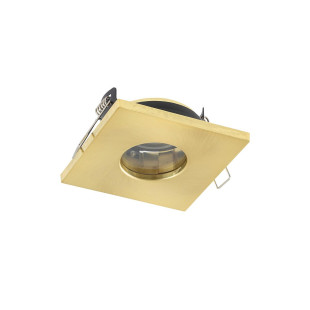 Lampa kwadratowa podtynkowa spot Bahia IP44 8,5cm mosiężna Nowodvorski
