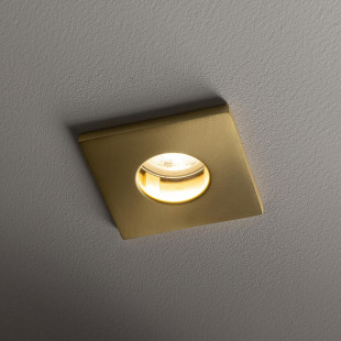 Lampa kwadratowa podtynkowa spot Bahia IP44 8,5cm mosiężna Nowodvorski