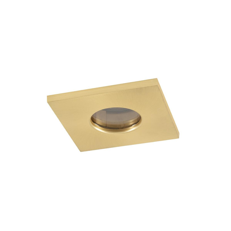 Lampa kwadratowa podtynkowa spot Bahia IP44 8,5cm mosiężna Nowodvorski