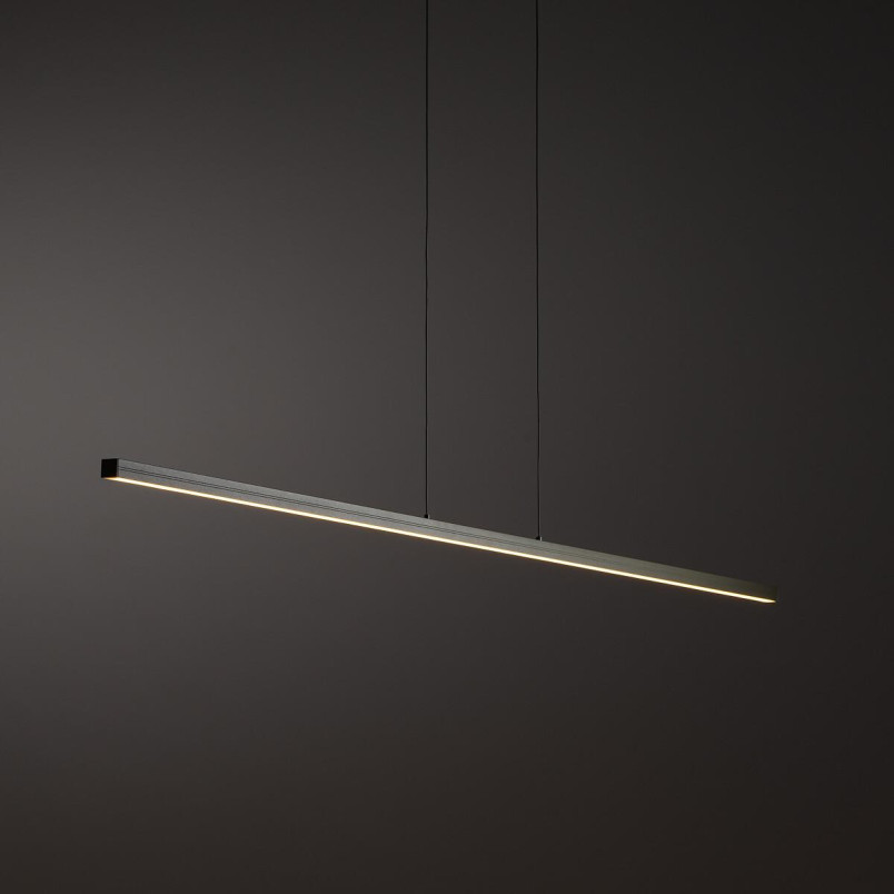 Lampa wisząca podłużna nad biurko Bar LED 3000K 150cm oliwkowa Nowodvorski