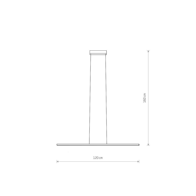 Lampa wisząca podłużna nad biurko Bar LED 4000K 120cm biała Nowodvorski