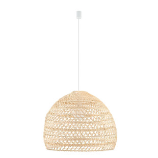 Lampa rattanowa z dużym kloszem Boho 60cm Nowodvorski
