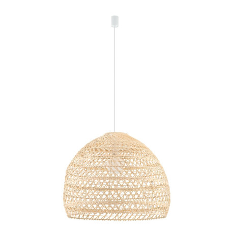 Lampa rattanowa z dużym kloszem Boho 60cm Nowodvorski