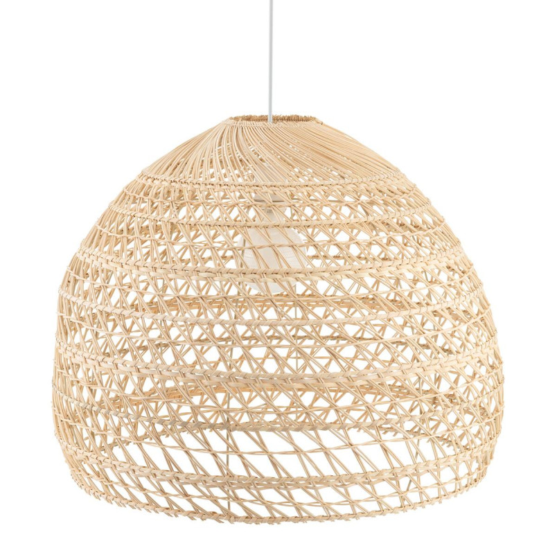Lampa rattanowa z dużym kloszem Boho 60cm Nowodvorski