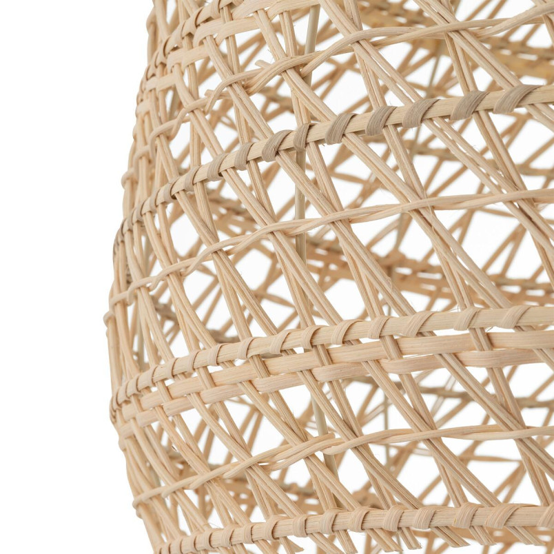 Lampa rattanowa z dużym kloszem Boho 60cm Nowodvorski