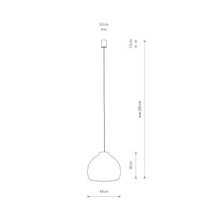 Lampa rattanowa Boho 43cm Nowodvorski