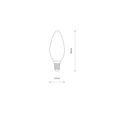 Żarówka E14 C35 LED 3000K 6W Nowodvorski