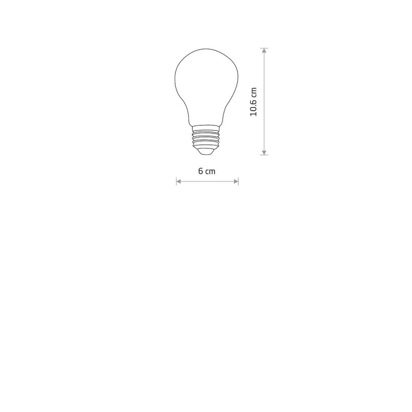 Żarówka Vintage Bulb E27 LED 2200K 6W 6cm Nowodvorski