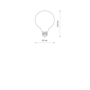 Żarówka Vintage Bulb E27 LED 2200K 6W 9,5cm Nowodvorski