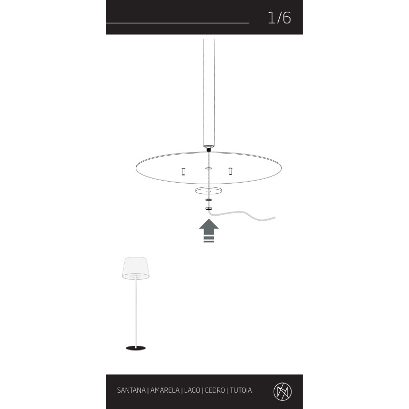 Lampa podłogowa z beżowym abażurem Cedro 163cm Nowodvorski