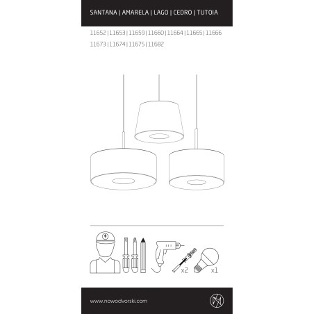 Lampa wisząca z beżowym abażurem Cedro 65cm Nowodvorski