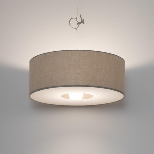 Lampa wisząca z beżowym abażurem Cedro 50cm Nowodvorski