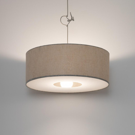 Lampa wisząca z beżowym abażurem Cedro 50cm Nowodvorski