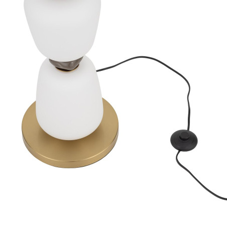 Lampa podłogowa szklana z ceramiką Ceramic LED 3000K opal / brąz / róż / mosiądz Nowodvorski