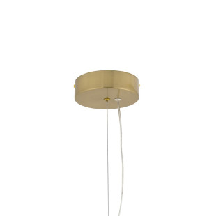 Lampa wisząca szklana z ceramiką Ceramic Vertical Long 17cm LED 3000K opal / brąz / róż / mosiądz Nowodvorski