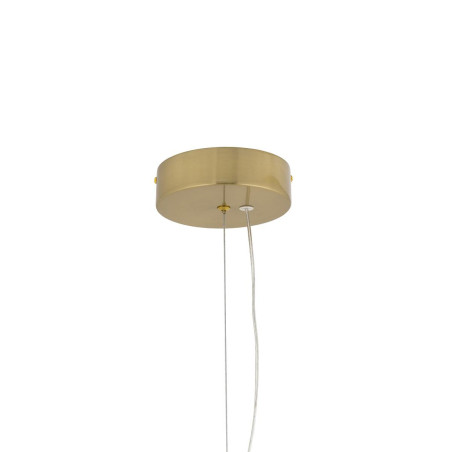Lampa wisząca szklana z ceramiką Ceramic Vertical Long 17cm LED 3000K opal / brąz / róż / mosiądz Nowodvorski