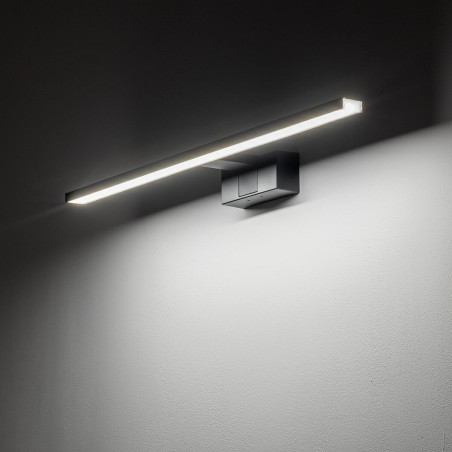 Kinkiet podłużny łazienkowy Cezanne 60cm LED 4000K czarny Nowodvorski