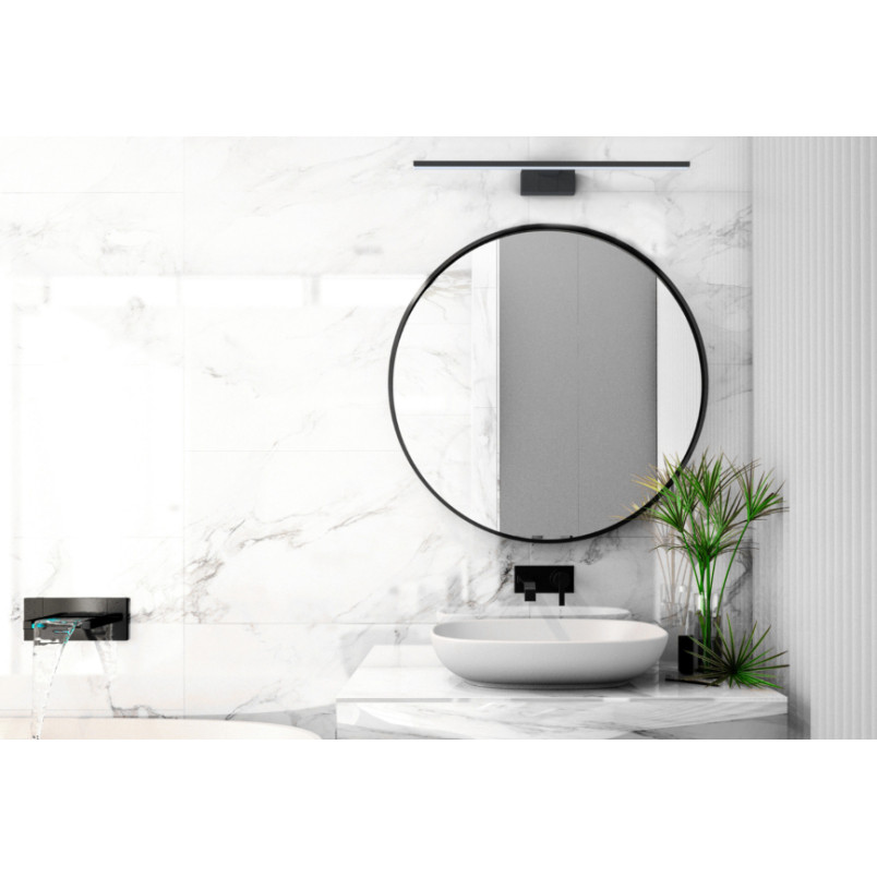 Kinkiet podłużny łazienkowy Cezanne 60cm LED 4000K czarny Nowodvorski
