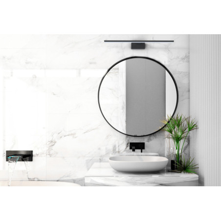 Kinkiet podłużny łazienkowy Cezanne 60cm LED 4000K czarny Nowodvorski