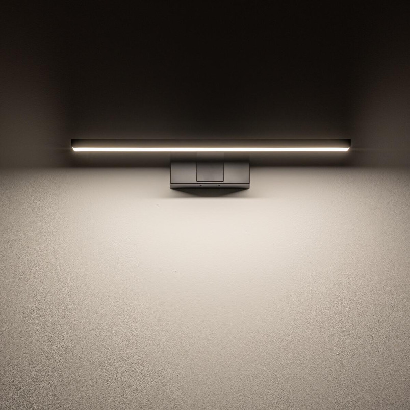 Kinkiet podłużny łazienkowy Cezanne 40cm LED 3000K czarny Nowodvorski