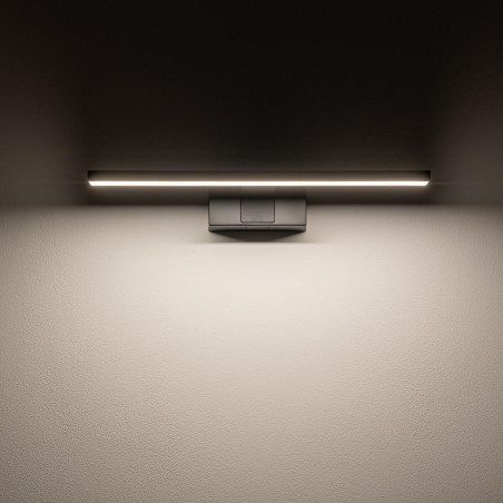 Kinkiet podłużny łazienkowy Cezanne 40cm LED 3000K czarny Nowodvorski
