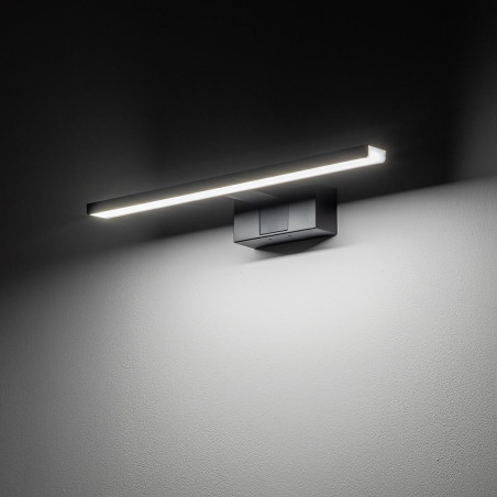Kinkiet podłużny łazienkowy Cezanne 40cm LED 4000K czarny Nowodvorski