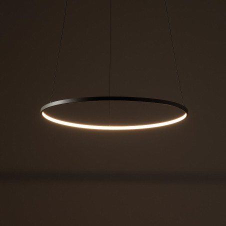 Lampa wisząca okrągła nowoczesna Circolo Horizontal LED 3000K 60cm oliwkowa Nowodvorski