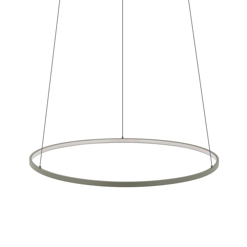Lampa wisząca okrągła nowoczesna Circolo Horizontal LED 3000K 60cm oliwkowa Nowodvorski