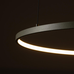 Lampa wisząca okrągła nowoczesna Circolo Horizontal LED 3000K 60cm oliwkowa Nowodvorski