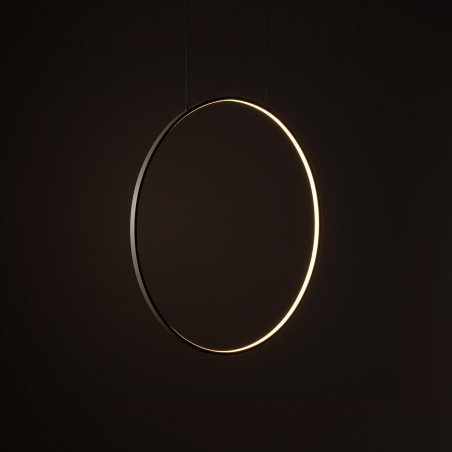 Lampa wisząca okrągła nowoczesna Circolo LED 3000K 60cm oliwka Nowodvorski